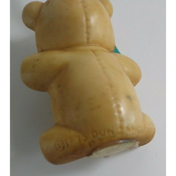 Vintage Christmas Ornaments Lot 1975 Duncan Ceramics Bears 1970s Finial Plastic - Picture 3 of 8